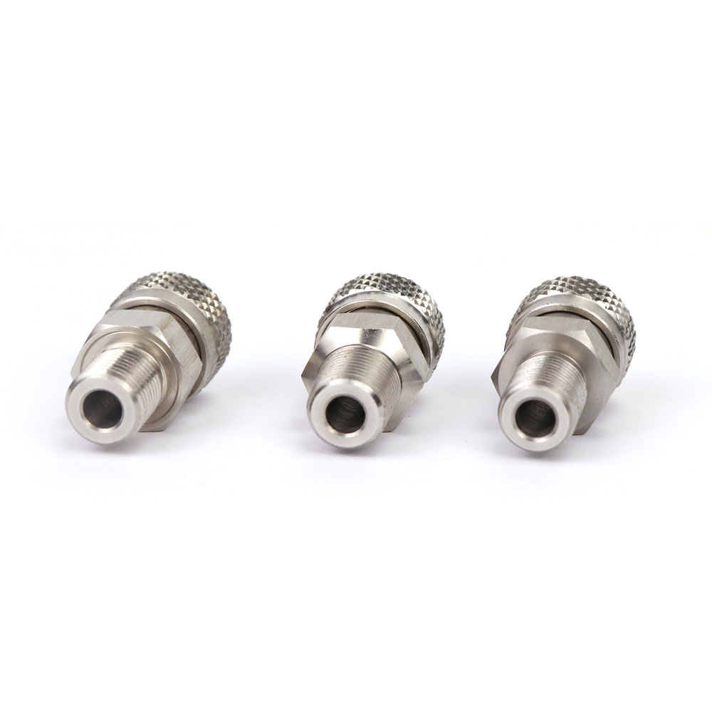 High Pressure Stainless Steel Quick Disconnect Quick Coupler Socket Filling Charging Adapter Male Thread 1/8NPT 1/8BSP M10