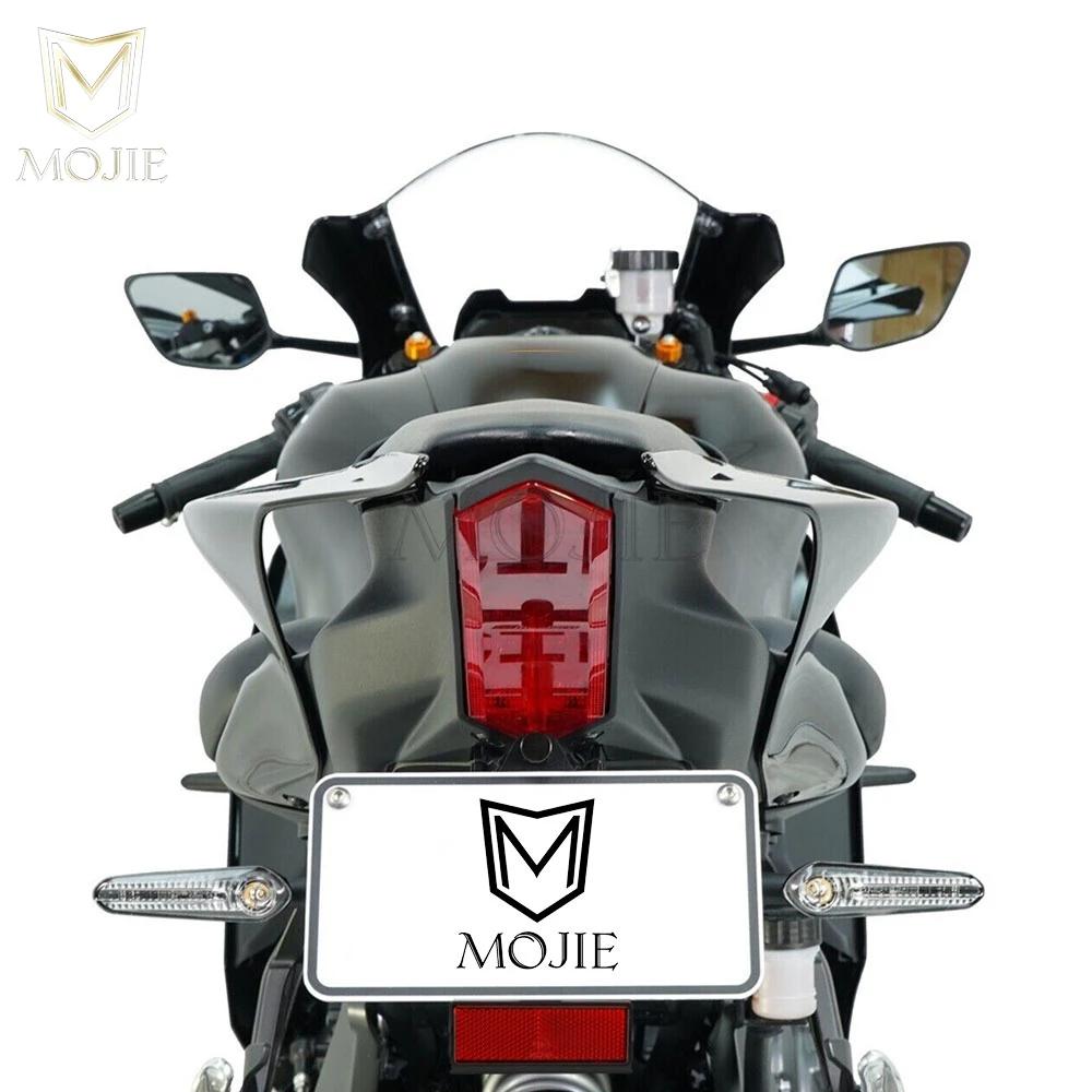 Para Honda CBR125R CBR125RR CBR150R CBR250 CBR250R CBR250RR CBR300R CBR300RR soporte para matrícula de motocicleta Reflector trasero extensible