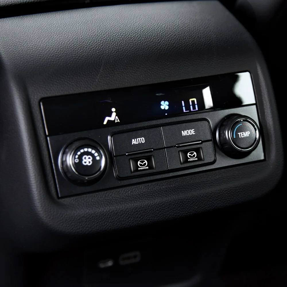 Tapas para vástago de válvula de neumático de rueda de coche, pegatinas decorativas interiores de coche epoxi 3D para Mazda 2 3 5 Axela CX-5 CX-3 Atenza MS 323