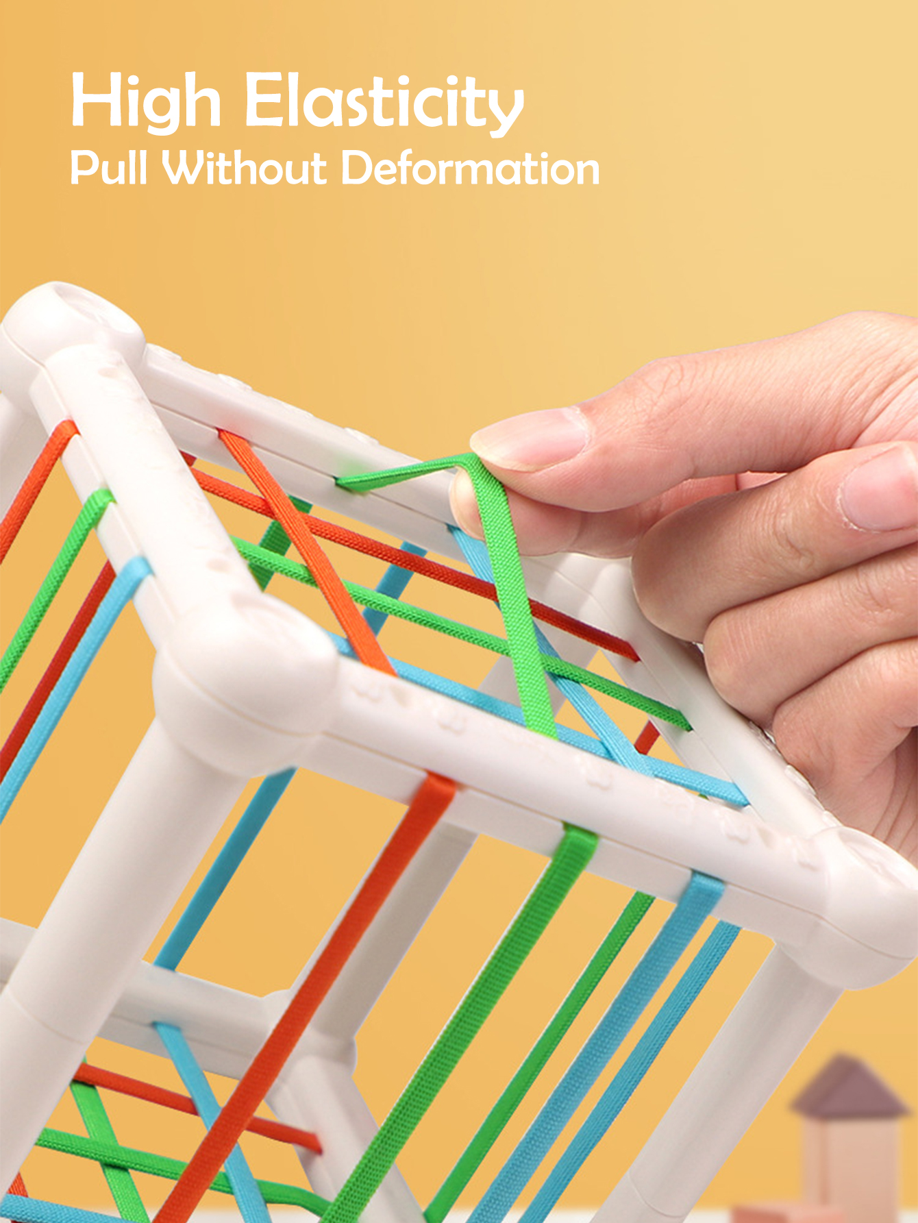 Jouets d'apprentissage à empiler pour enfants, forme de cube, jouets assortis, jeux pour bébés, 7 pièces