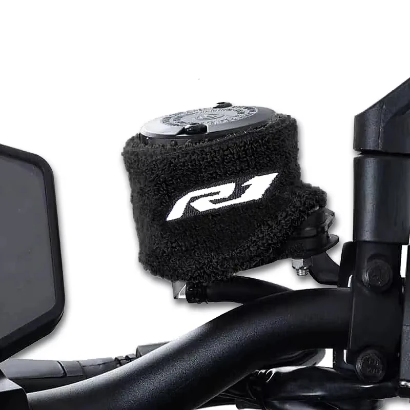 Para Yamaha YZFR1 YZFR6 YZF R6 R1 R1M MT07 MT09 MT10 MT03 MT25 TRACER 9 GT cubierta de calcetín de depósito de freno de aceite de líquido delantero de motocicleta