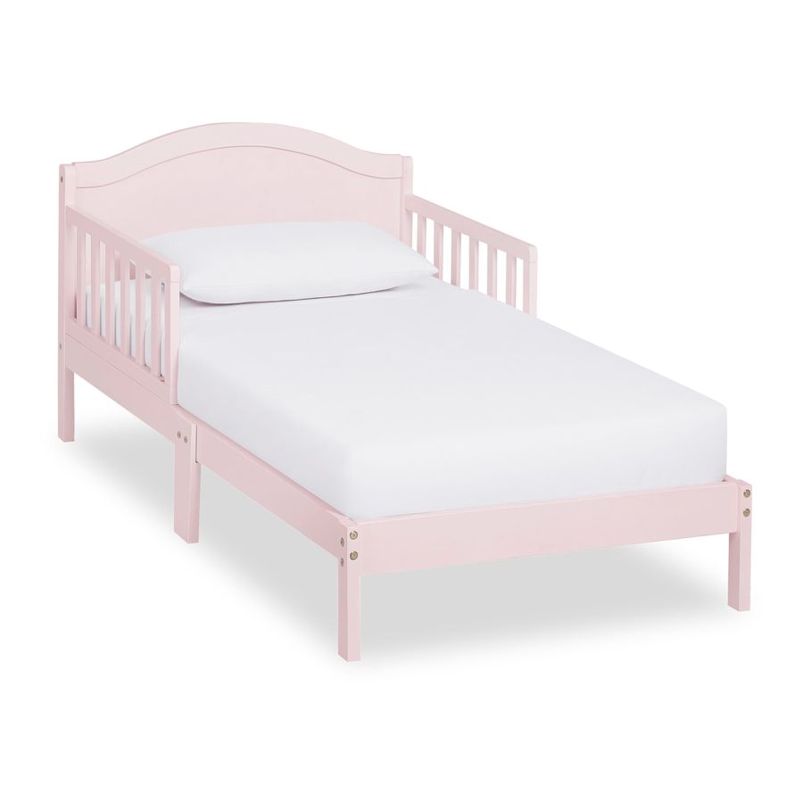 Sydney Toddler Bed in Blush Pink, Greenguard Gold Certified 53x29x28 Inch Pack of 1