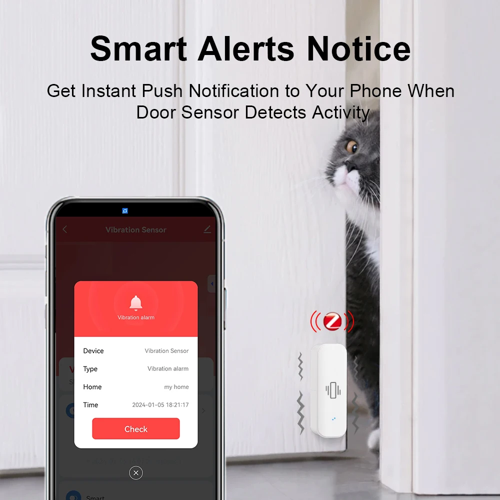 ONENUO Zigbee สมาร์ทเซ็นเซอร์การสั่นสะเทือนการตรวจจับ Tuya Smart Life APP การแจ้งเตือน Real-Time Motion Shock ALARM บันทึกประวัติ