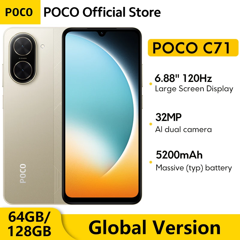 Mais novo pico c71 versão global unisoc t7250 processador imersivo 6.88 "display 32mp al câmera dupla 5200mah bateria 15w carregamento