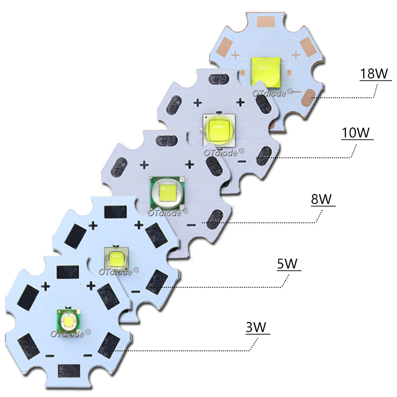 Grânulos de led 3w 5 10 18 luz 3v 6v xpe xpg2 5050-l2 xmll2 xhp50 t6 chip lâmpada branca fria diy para tocha lanterna iluminação do carro