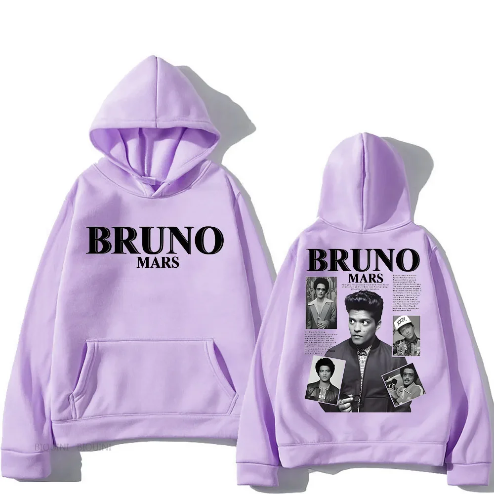 Bruno marte com capuz streetwear feminino goth y2k roupas moletom de lã para outono/inverno hip hop roupas sudaderas retro com capuz