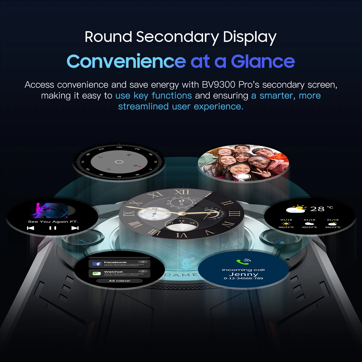 Blackview BV9300 PRO Telefone robusto com tela de 6,7 ''12 GB + 256 GB Helio G99 Android 13 64 MP Câmera Celular