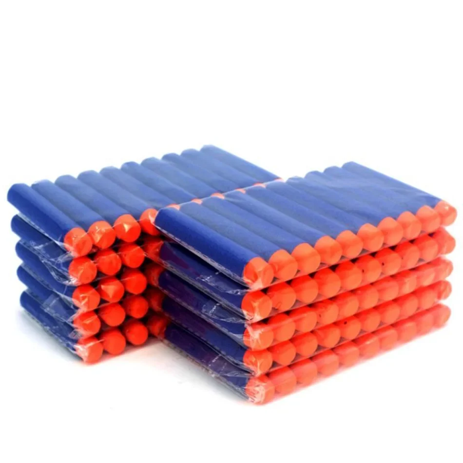 7,2 cm cabeza hueca suave recarga dardos juguetes pistolas balas niños EVA bola armas Blaster Pellet Shoot preciso para Nerf n-strike niños