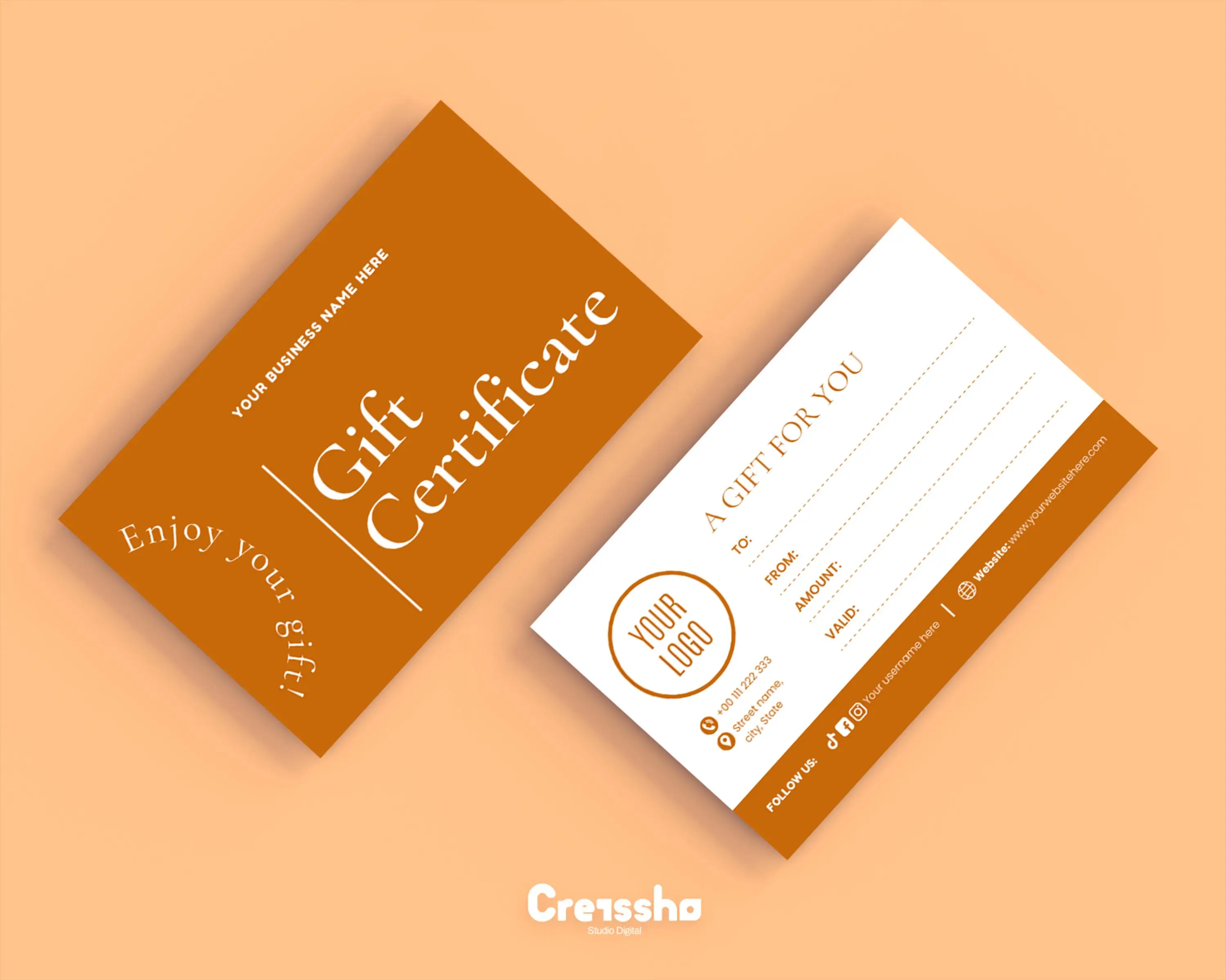 Digital Template Set Professional Business Bundle Custom Message Design Logo Download Package