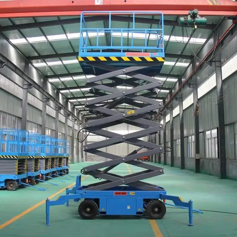 FOB Price Crawler Self Propelled Mobile Scissor Lift Platform 10M 3000Kg Aerial Work Truck With Customizable