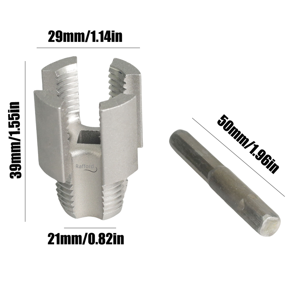 Ferramenta integrada de rosqueamento de tubos de rosca interna e externa para tubos PPR de 1/2 polegadas, com torneiras e matrizes para corte de rosca.