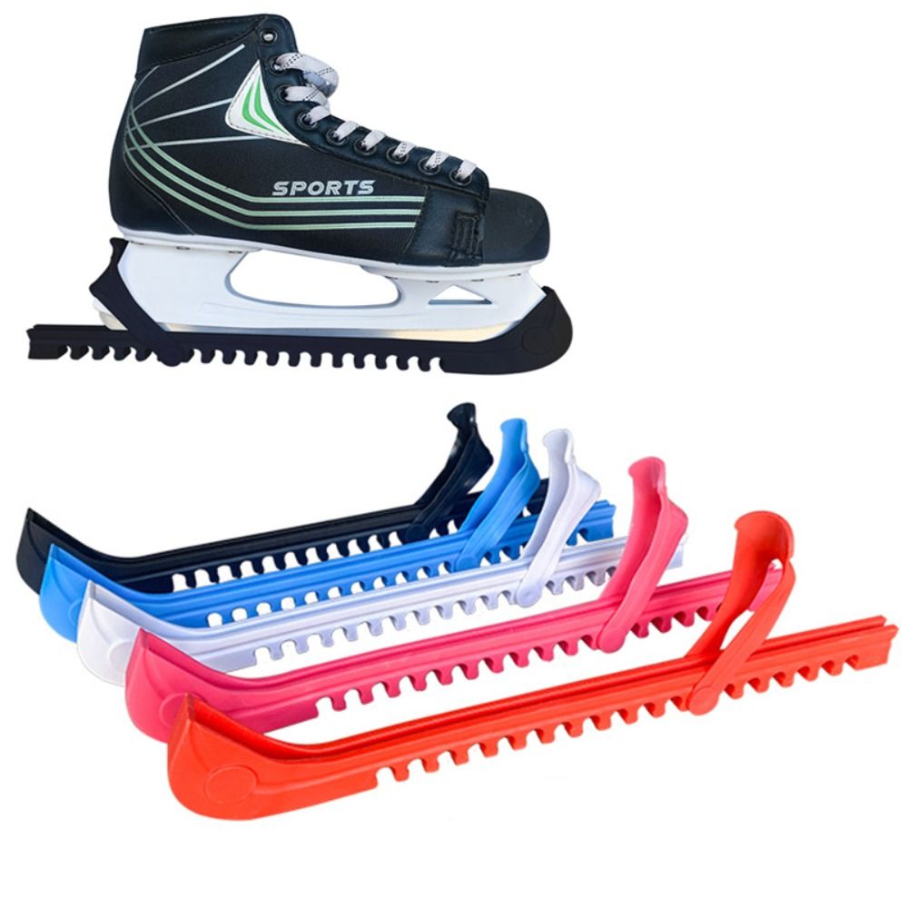1 paire universelle antidérapante lame de glace protecteur manchon réglable patins à glace gardes résistant à l'usure patins à glace lames gardes
