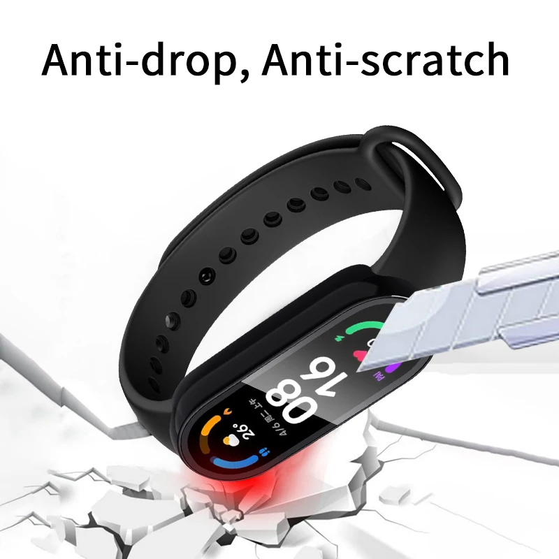 Protector de pantalla 2 en 1 para Xiaomi Mi Band 9,8,7, 6, 5, 4, 3, funda + película de cobertura completa, cubierta protectora para Mi band 6, 7 Band 5, 4, 3, NFC