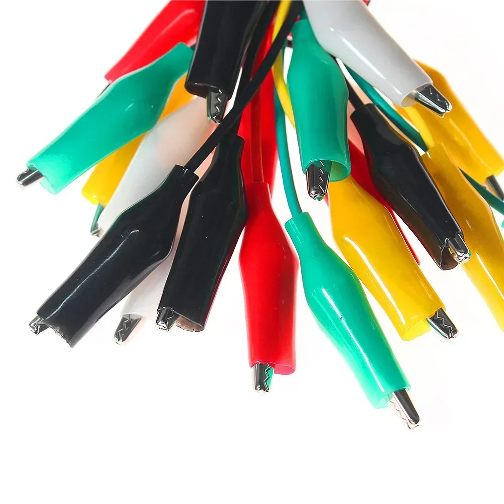 10 Stück Clip-Nummer 45 mm Krokodilklemmen mit Kabelklemmen und Krokodilklemmen für elektrische Krokodilklemmen