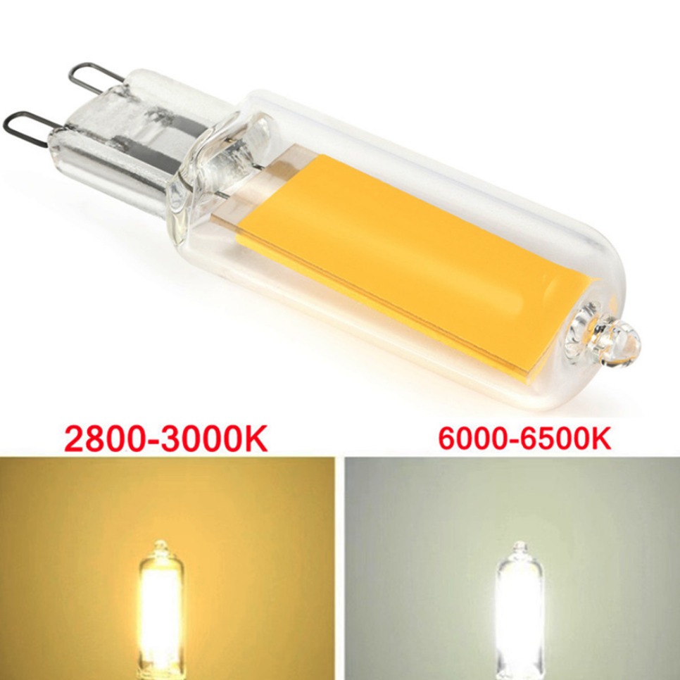 TxxCvv Super Bright G9  LED Light Bulb 7W 9W 12W15W 220V Glass Lamp  Constant Power Light LED Lighting G9 COB Bulbs