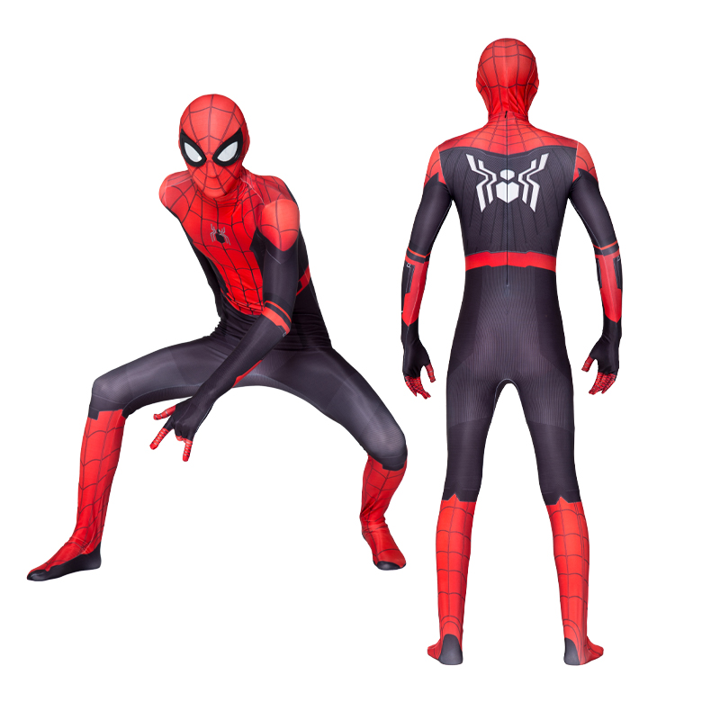 Disfraz de Spiderman para adultos, monos Zentai de superhéroe para hombres y mujeres, traje de Cosplay con tocado, trajes de Carnaval de Halloween