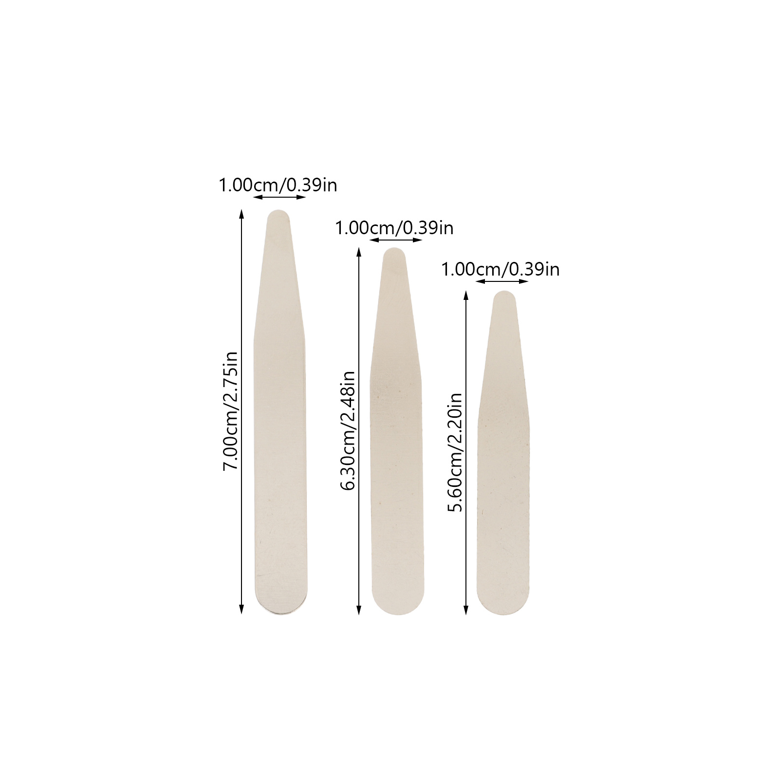 36 stks Kraag Blijft Voor Mannen Overhemden Rvs Inserts Ondersteuning Lichtgewicht Houder Kraag Benodigdheden