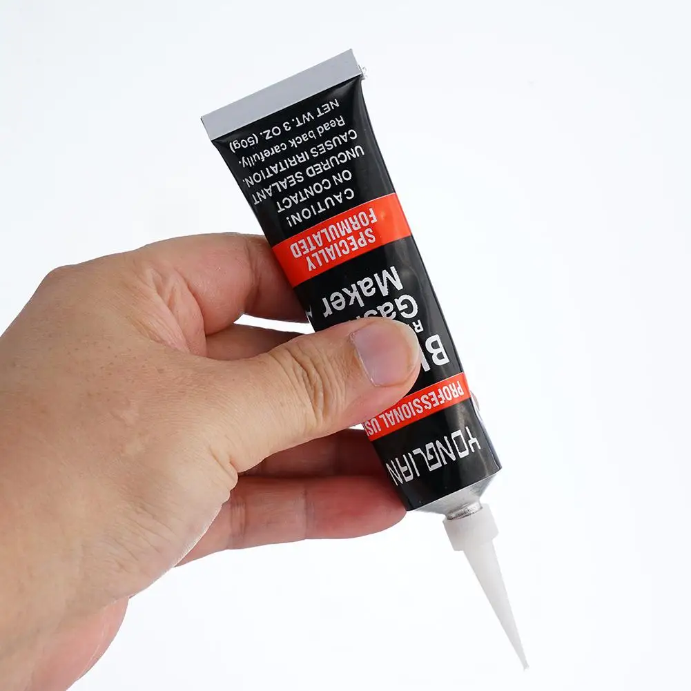 85g น้ํายาซีลแข็งรถยนต์ น้ํายาซีลเหลวเครื่องยนต์รถยนต์ ปะเก็นตัวถังรถยนต์ บํารุงรักษาฟรี เครื่องมือกาวป้องกันการรั่วไหลของน้ํามัน