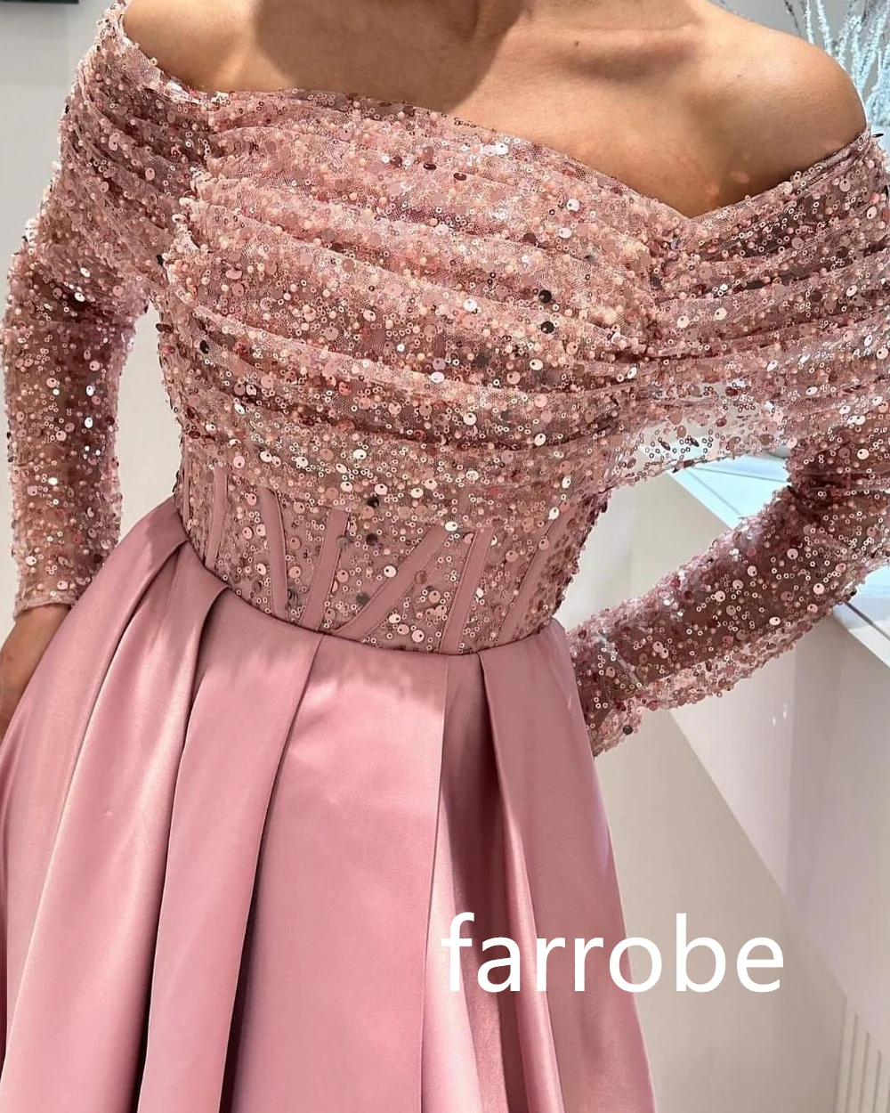 Personalizado estilo chinês jérsei plissado lantejoulas a linha fora do ombro vestidos midi sob medida vestidos de ocasião clássico requintado p