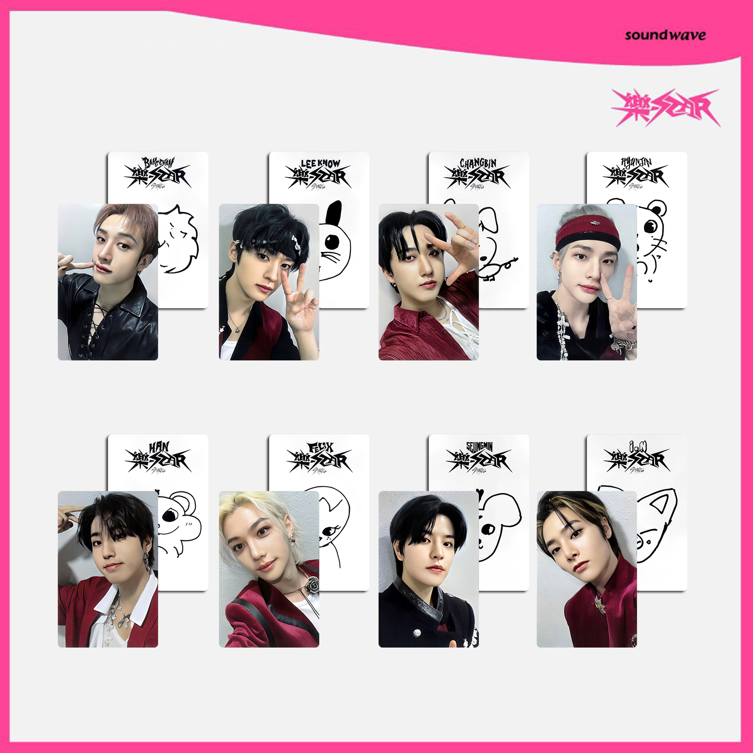 SKZ ボーイバンド ロックスター SW4.0 ボーナスカード バンチャン リー・ミンホ ソ・チャンビン ファン・ヒョンジン ハン・ジスン