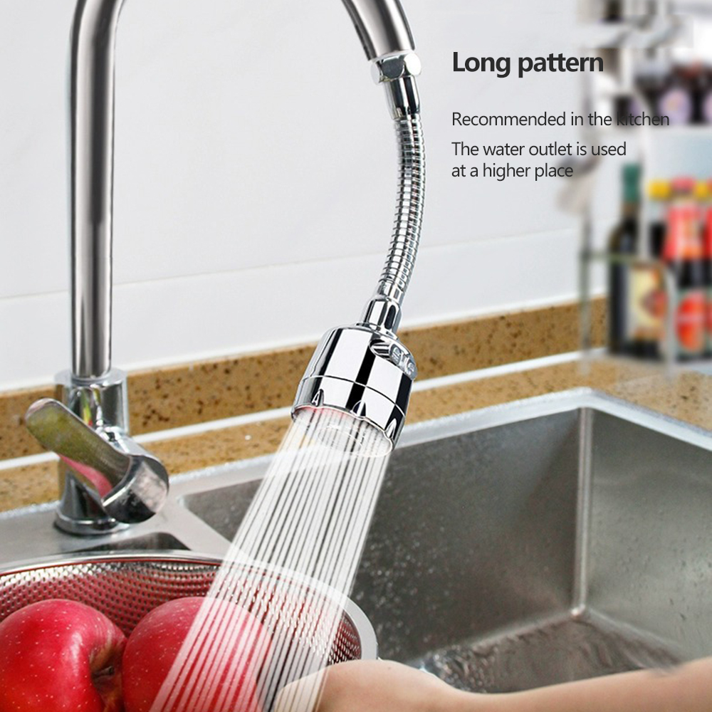Oauee 360-Grad-drehbarer Küchenarmatur-Belüfter, verstellbarer Dual-Modus-Sprühfilter, Diffusor, wassersparende Düse, Wasserhahn-Anschluss