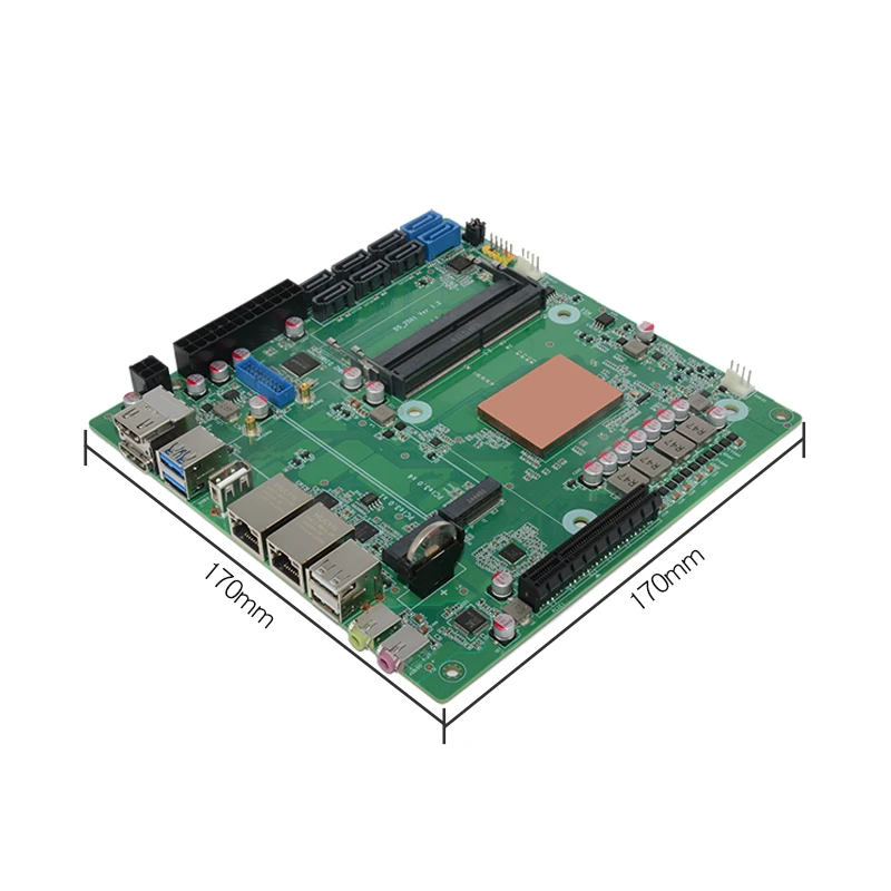 Материнская плата AMD Ryzen 7 5825U 5800H NAS с 8 отсеками 1*8XPCIE3.0 2*Intel i226-V 2.5G 2*M.2 NVMe 8*SATA3.0 DDR5 Firewall ITX, материнская плата