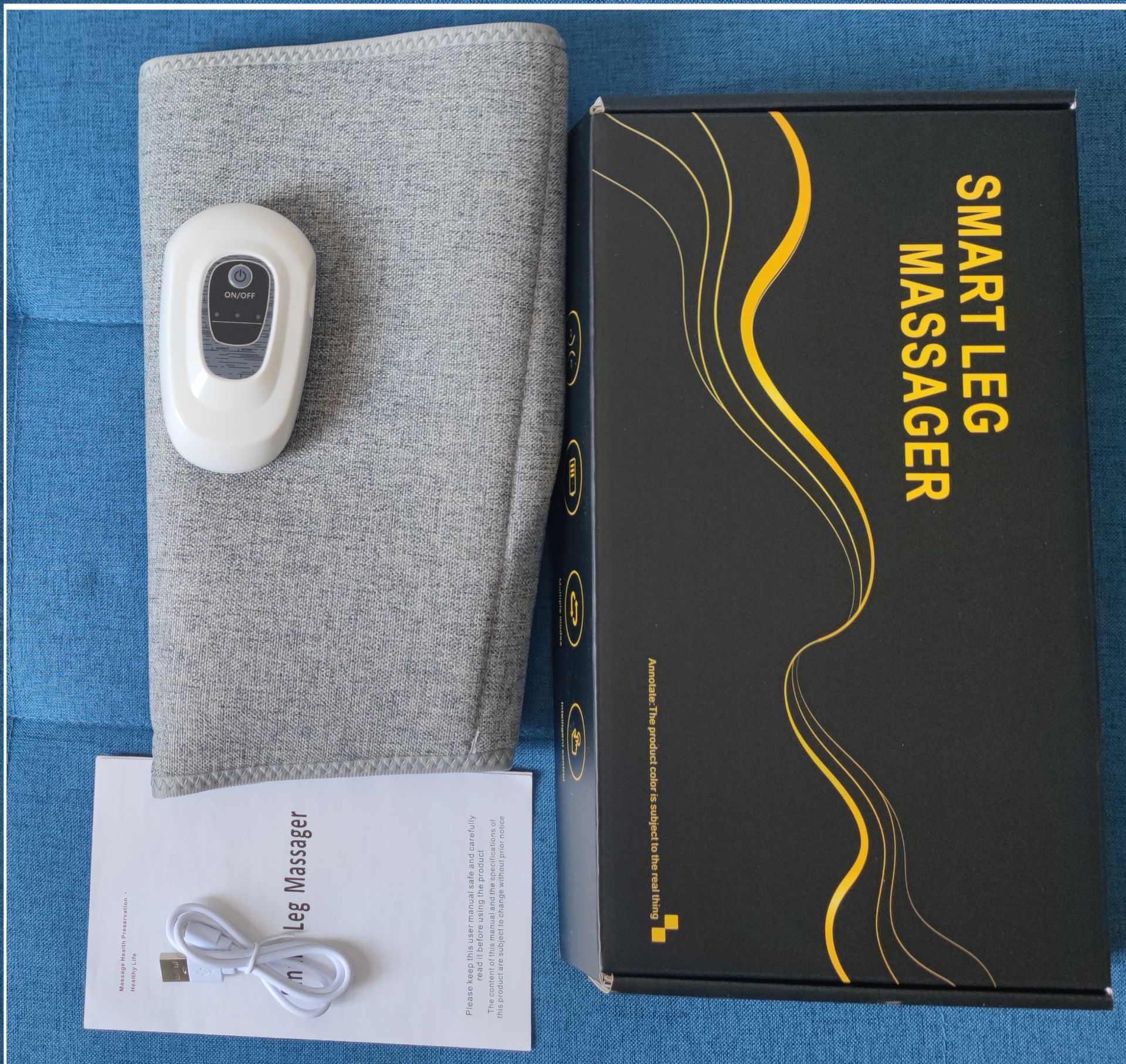 Pneumatic Calf Massager Wireless Leg Massager 3 Modes Airbag Compression Relaxing Foot Calf Muscle Blood Circulation