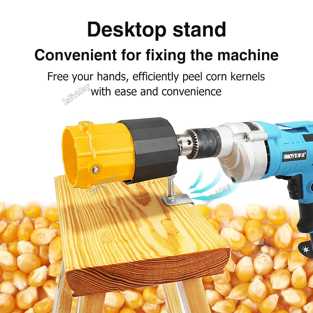 Efficient Corn Threshing Bract Grain Planer Separator Rotary Corn Thresher Electric Corn Peeling Tools