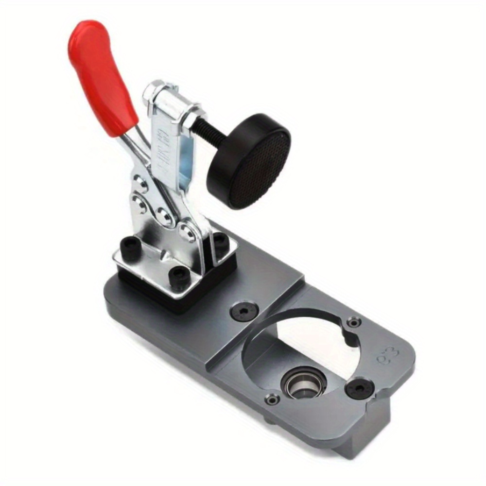 35mm Hinge Boring Jig Kit - Concealed Hinge Drilling Guide Jig - Aluminum Alloy Hinge Hole Opener Template Puncher Locator