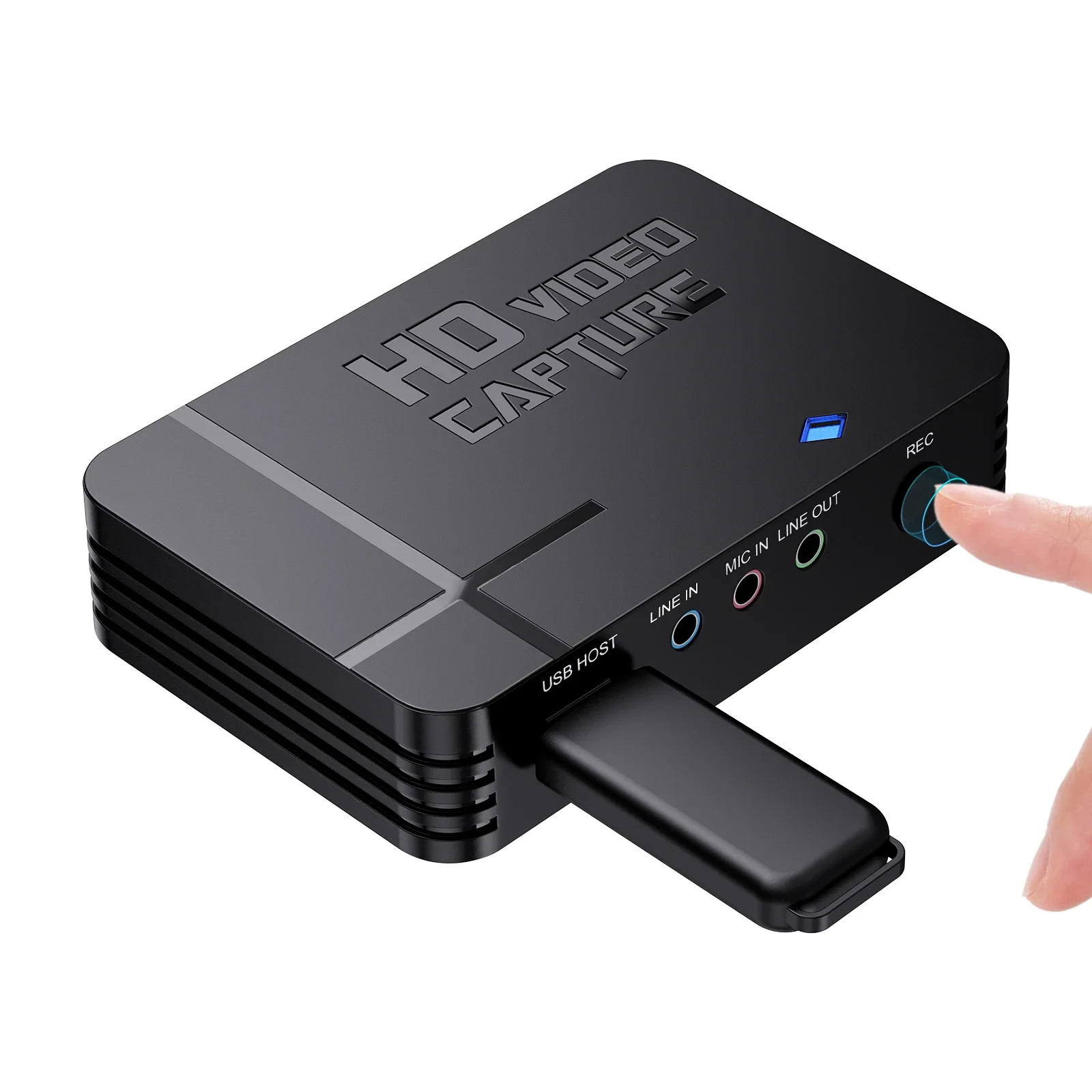Ezcap288P HDMI AV видеозахват 1080P Циклическая запись аналогово-цифрового видеорегистратора сохранить на USB флэш-диск микрофон в линейку