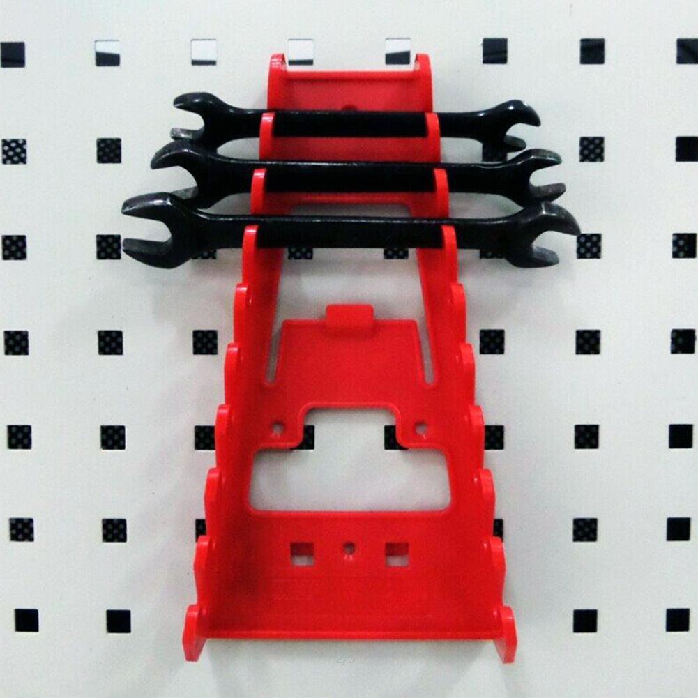 Wrench Organizer Tray Sockets Multi-slot Plastic Tool Wrench Spanner Sorter Holder Household Rail Bracket Wrench Organizer