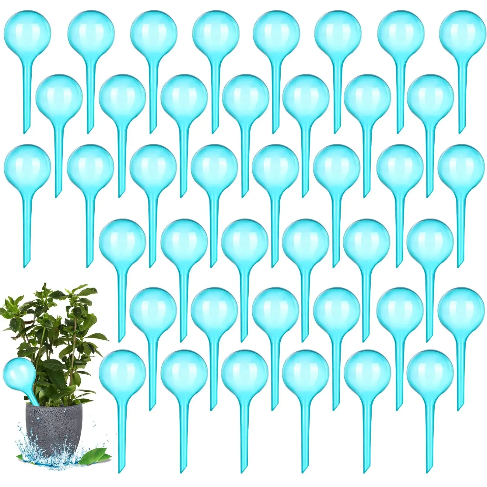 Alimentatore d'acqua per piante Sfere di plastica automatiche Dispositivo per l'acqua da giardino Piante Lampadine per irrigazione Dispositivi per l'irrigazione a goccia con irrigazione automatica