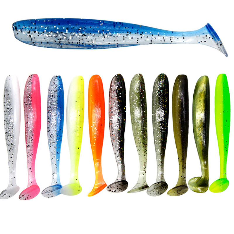 100 pçs t cauda 70mm 90mm 120mm shad worm isca macia isca artificial swimbait isca wobbler iscas macias silicone pesca esportes