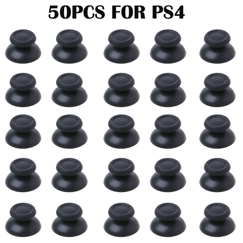50Pc Replacement Analog Joystick Repair Part Thumbstick Thumb Stick for Ps4 Ps5 Xbox One 360 Controller Gamepad Mushroom Replace