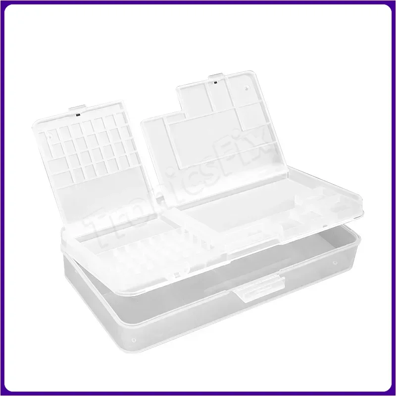 Caja de almacenamiento SUNSHINE SS-001A para piezas de placa base IC, herramientas de apertura de teléfono móvil, caja de almacenamiento multifunción de reparación, 5 uds.