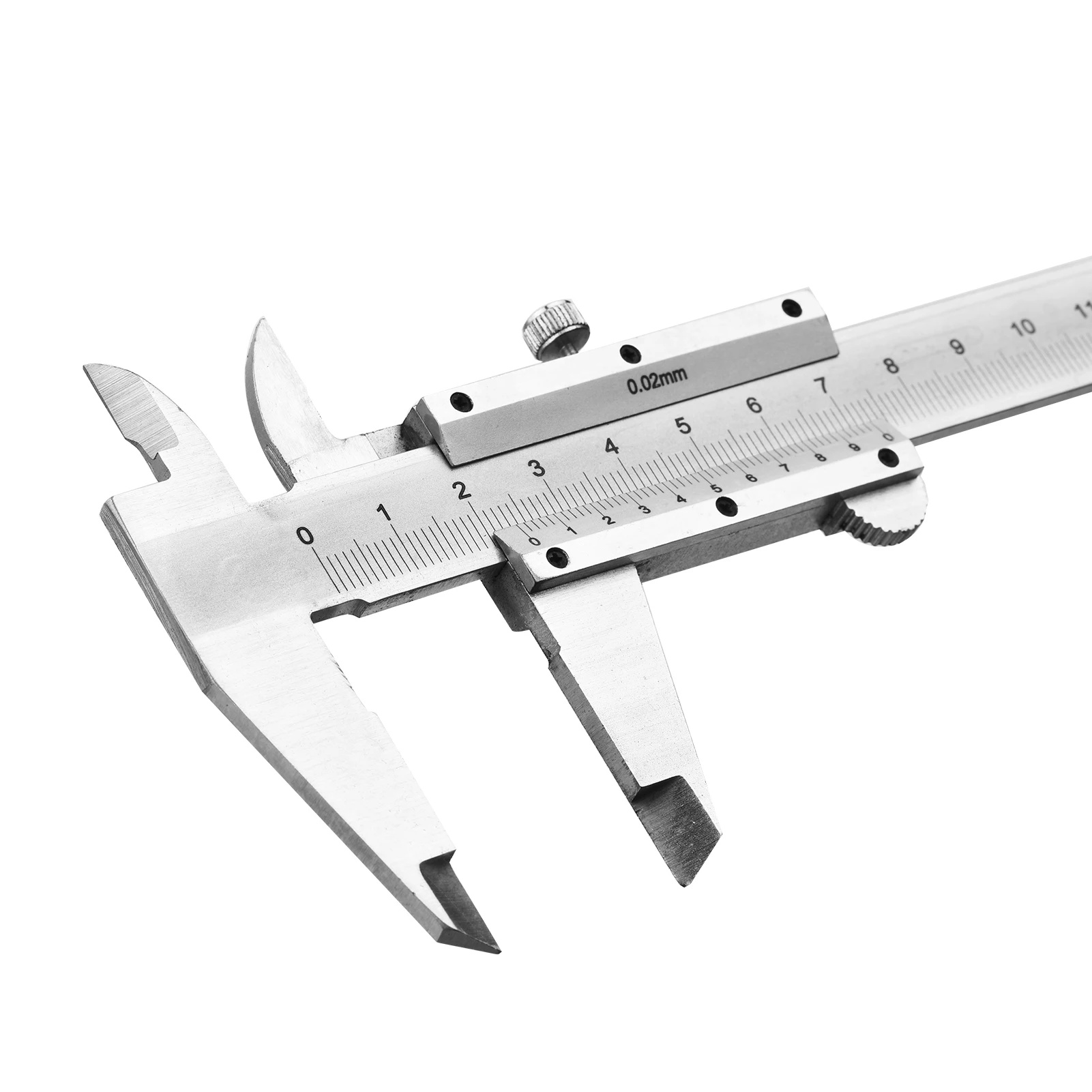 Professional Stainless Steel Vernier Caliper Gauge Sliding Gauge Measurement Tool Outside Depth Step Micrometer 0-150mm Inside