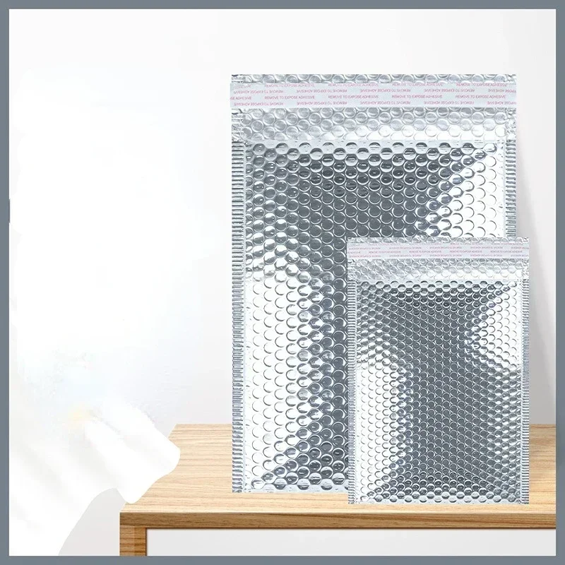 Bolsas de sobre de espuma de película aluminizada, sobres de envío acolchados con autosellado, 10 piezas, 15x18CM