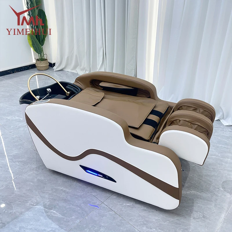 Cama de lavagem de cabelo multifuncional cabeça ajustável spa massagem cama headspace shampoo cama com pia do salão de beleza