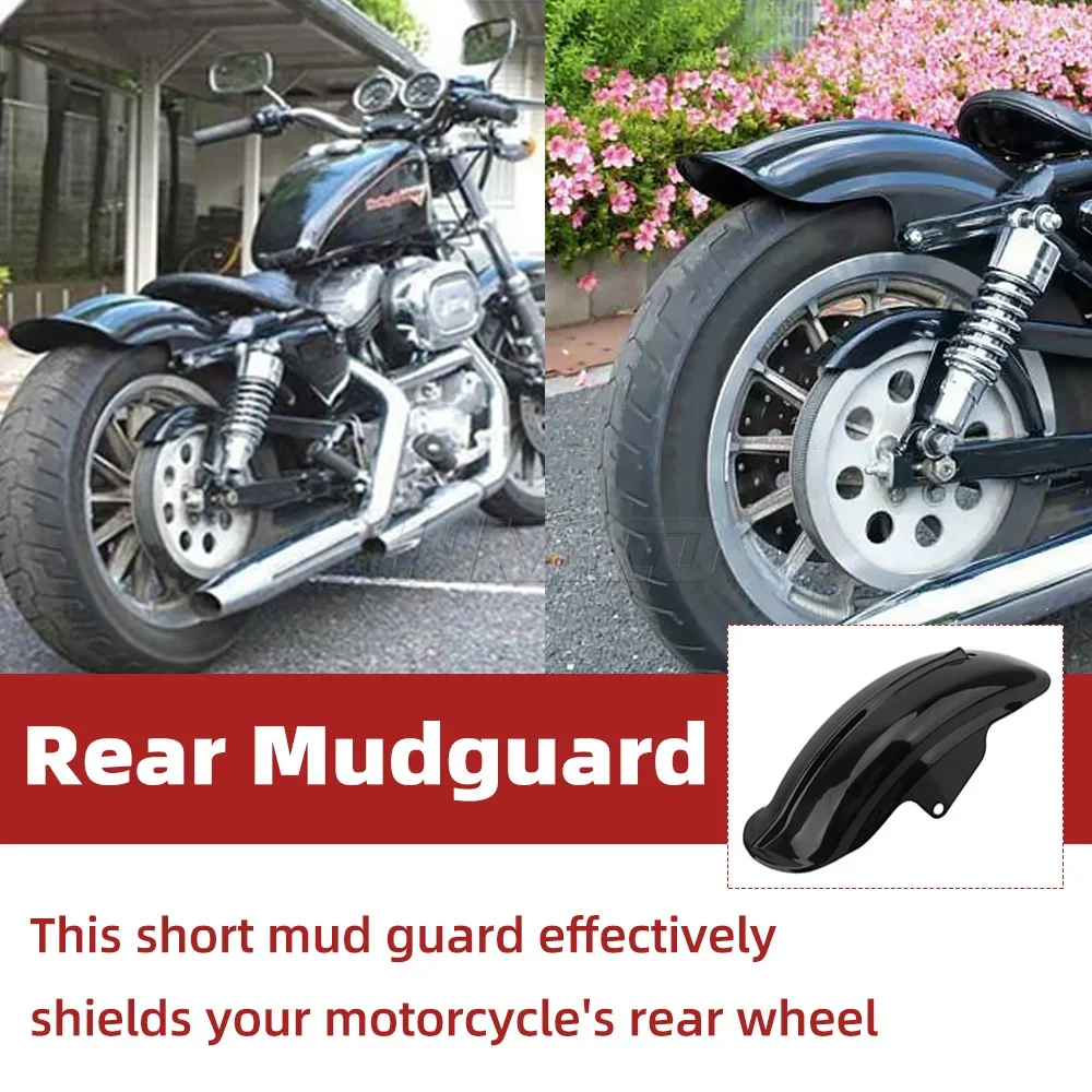 Phía Sau Đạp Chân Ô Tô Xe Máy Đa Năng Chắn Bùn ABS Ngắn Bùn Vệ Cho Bobber Xay Thịt Cafe Race Motocross Phụ Kiện Phần Khung Hình