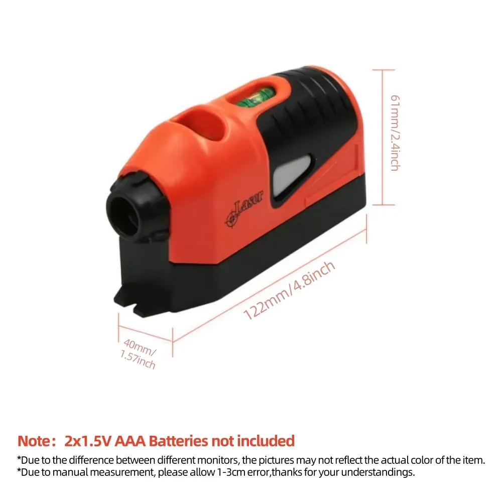 Mini Portable Vertical Horizontal Laser Line Projection Measuring Tools Laser Level Vertical Spirit Level Tool