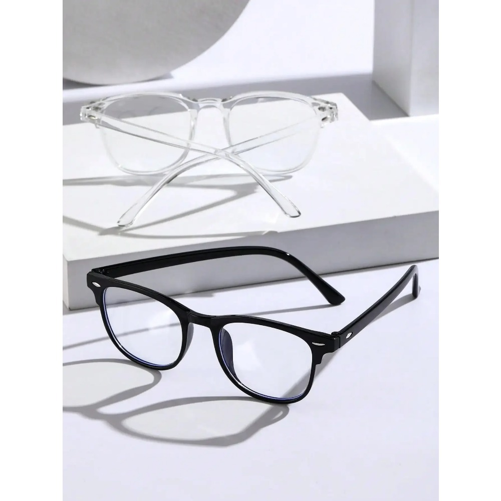 New Vintage Transparent Computer Glasses Frame Women Men Anti Blue Light Eyewear Blocking Glasses Optical Spectacle