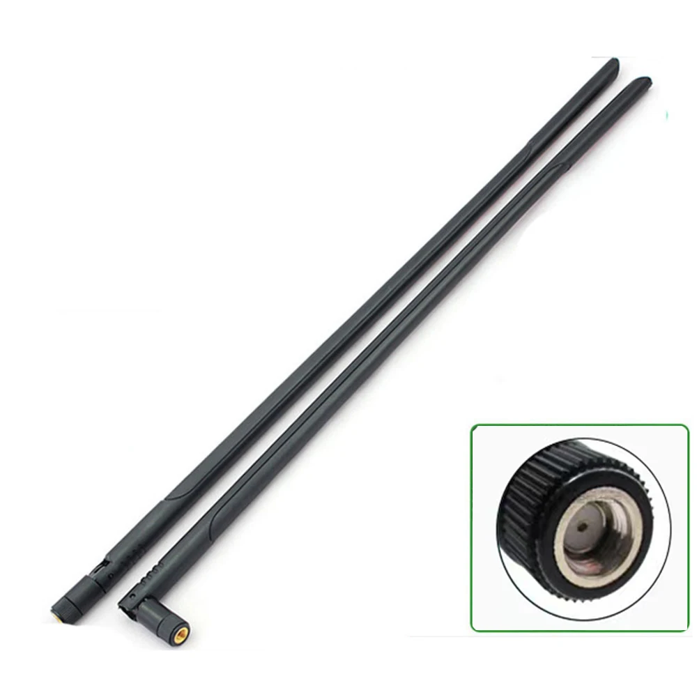 Antena WiFi 2,4G 5,8G 12dBi alta ganancia RP SMA macho Omni aérea plegable para enrutador inalámbrico amplificador de red tarjeta Netword