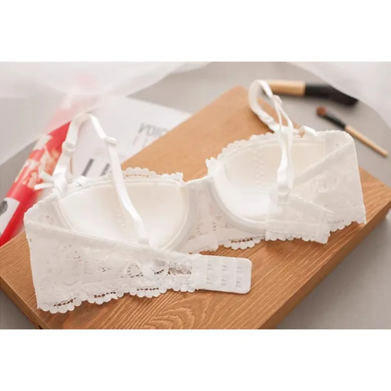 Menina francesa lingerie vermelho fino oco meia xícara conjunto de sutiã sexy tushy presente de natal seu desejo tentação renda hip para fora temporada de férias