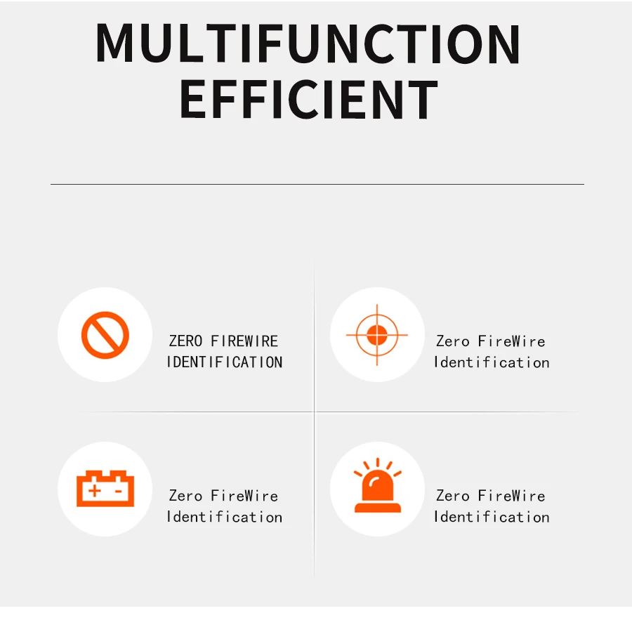 Indicador eléctrico AC 90-1000V enchufe sin contacto pared toma de corriente CA Detector de voltaje Sensor probador pluma lápiz de prueba de luz LED