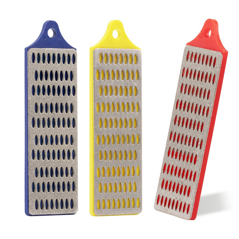 3-teiliger Schleifsteinblock mit Steinrückseite, DMD-Schärfhahl-Set für Skieränder, Körnung 240/360/500/1000, Wartung von Skiwerkzeugen