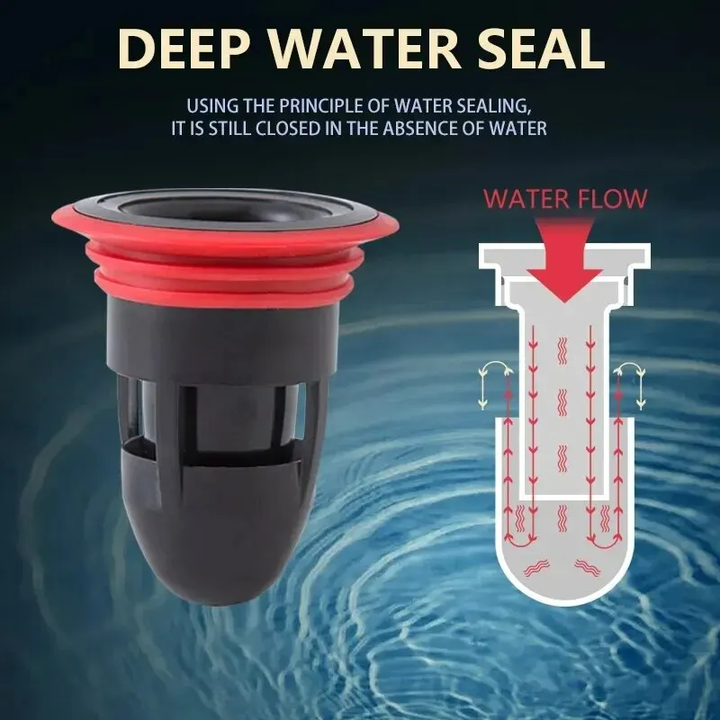 1 pz scarico a pavimento proiettile Anti odore nucleo deodorizzazione tubo di drenaggio wc nucleo fogna dispositivo di controllo dei parassiti nessun odore particolare