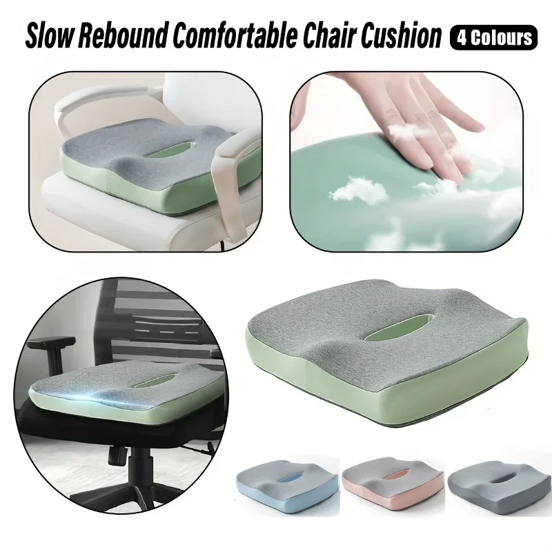 ​ ​ 【Cuscino ergonomico per sedile da ufficio】 Cuscino di supporto lombare in memory foam a 3 zone Correttore di postura traspirante per sedia a rotelle da ufficio per auto