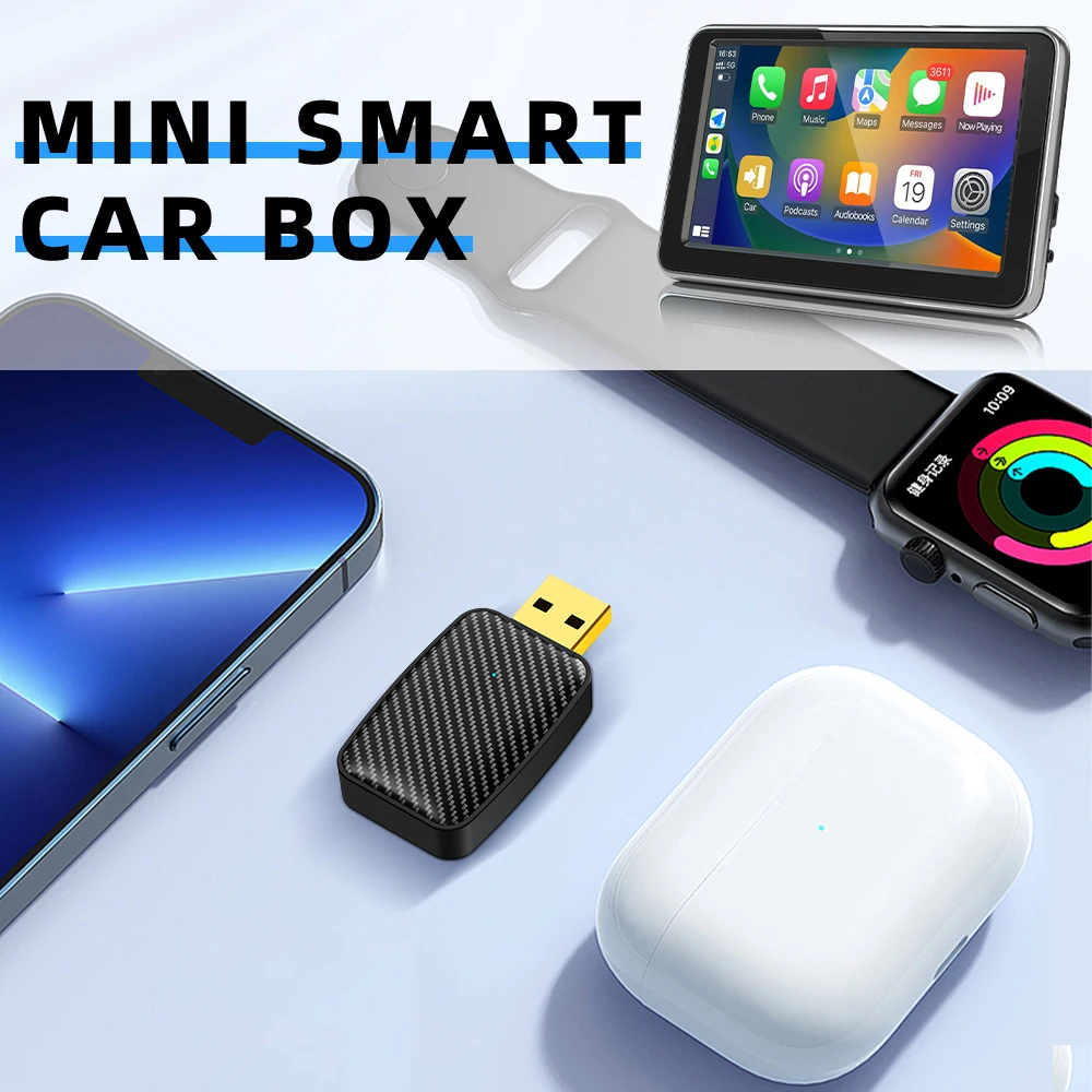 Carplay Android 自動ワイヤレスアダプタートヨタマツダ日産カムリスズキスバルシトロエンアウディメルセデス起亜フォードオペル Spotify BT