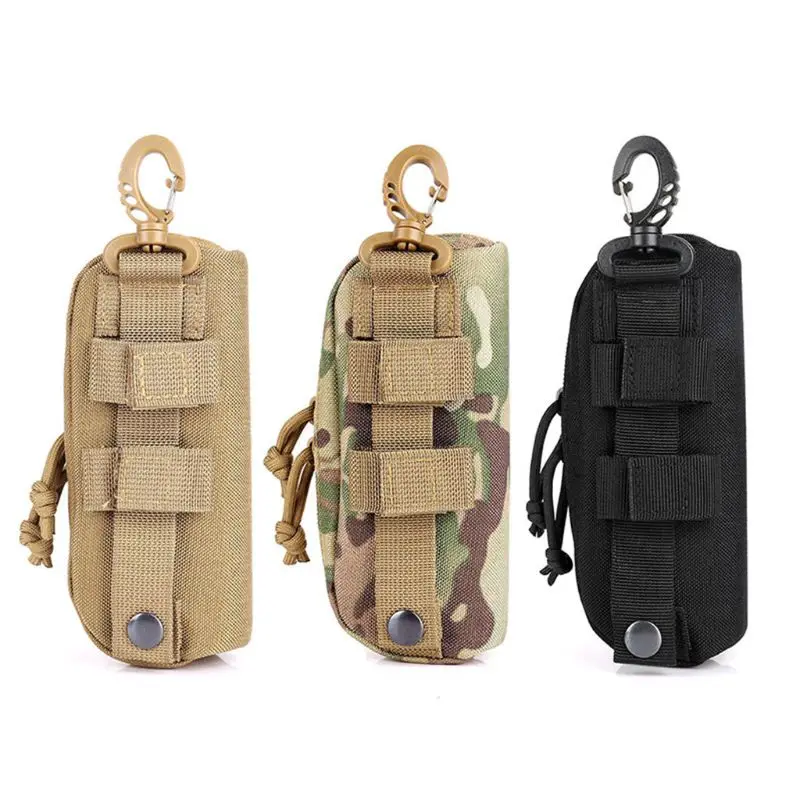 ยุทธวิธี MOLLE กรณีแว่นตาล่าสัตว์กันกระแทกแว่นตาป้องกันกล่องแบบพกพากลางแจ้งแว่นตากันแดด Case-1000D ไนลอน