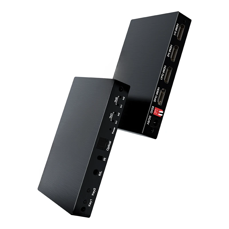 Matrix out distribuidor de conmutación pantalla de empalme de audio de alta definición ocho